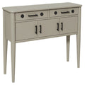 **Moderne console met lade en deur in neutrale kleur**