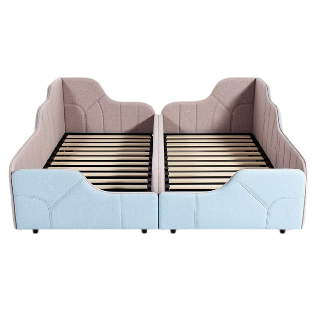 **Technische titel in het Nederlands: 'Modulair Bed met Houten Lattenbodem'**